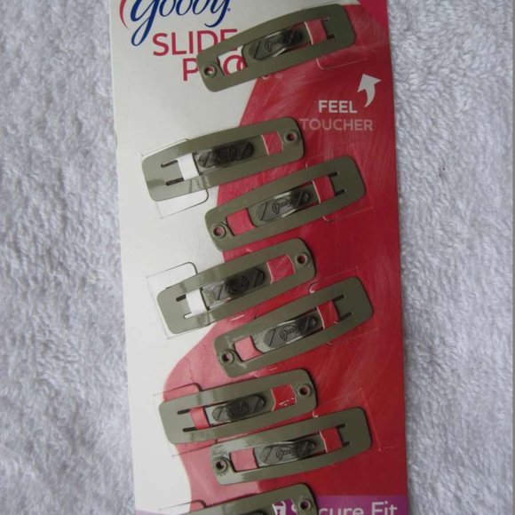 8 Goody Stay Put Slide Proof Hair Snap Clips Secure Hold Fit Black Blonde Silver - Picture 10 of 16